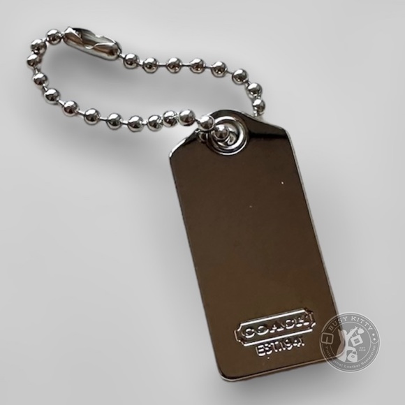 NWOT Coach Silver Metal Replacement Hangtag Size Medium - Picture 3 of 6